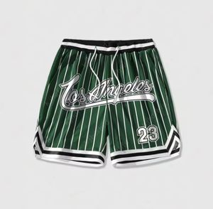 Pantalones Cortos de Baloncesto con Diseño Retro de Fuego para Hombre, Transpirables, de Poliéster, Estilo Deportivo Urbano, Cintura Elástica, Tallas Grandes - Product Image 3
