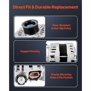 Alternatore Auto Bluebird 11341 Compatibile con Nissan Altima V6 3.5L 2007-2010, Maxima 2009-2010, Murano 2009-2014, Quest 2011-2017 - Product Image 4