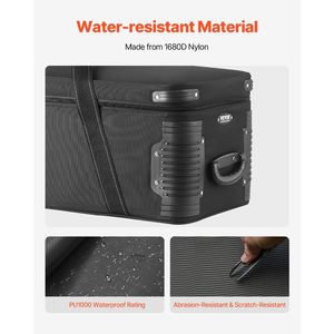 Valigia Trolley per Attrezzatura Fotografica e Video con Ruote e Cinghie 100 x 38 x 32 cm Borsa per Trasporto Attrezzatura da Studio - Product Image 4