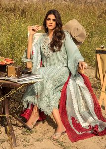 Wholesale 2026 Original Branded Pakistani <b>3</b>-Piece Lawn Suits Neck Embroidered Party Wedding Wear Collection Lace Button OEM - Product Image 2