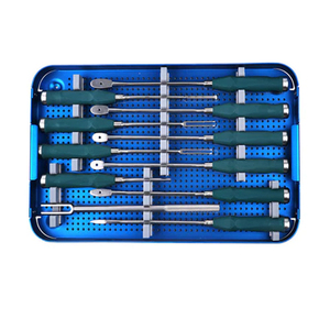 Geavanceerde handmatige chirurgische instrumentenset van roestvrij staal voor de wervelkolom, professionele orthopedische chirurgische instrumentenkit - Product Image 2