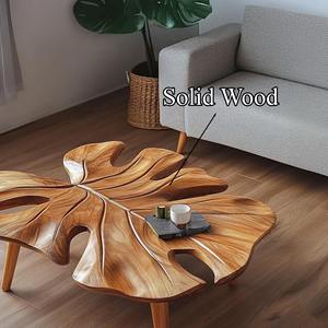 Mesa de centro de borde vivo de madera de nogal moderna al por mayor, muebles únicos para decoración de sala de estar hechos en Vietnam - Product Image 1