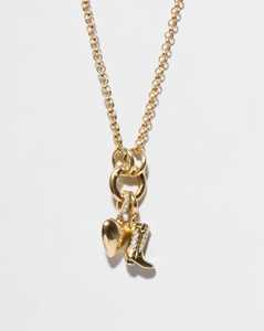 Unique Cowboy Boot Charms Custom 14K 18K <b>Solid</b> <b>Gold</b> Lab Grown Diamonds Dainty Stacking <b>Pendants</b> Functional Hinged Clasp Jewelry - Product Image 5