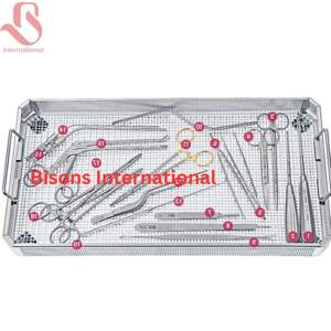 ชุดเครื่องมือผ่าตัดระบบประสาทสแตนเลสแบบขายส่งของ BISONS ชุดเครื่องมือผ่าตัดแบบแมนนวลสำหรับการผ่าตัดสมองและกระดูกสันหลัง - Product Image 2