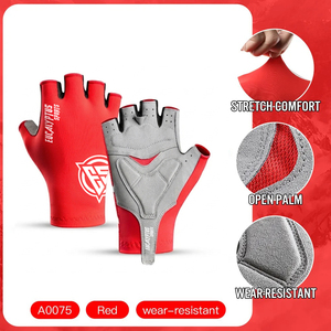 Unisex Summer Racing <b>Gloves</b> Gel Pad Fingerless Breathable Ice Silk Cycling <b>Glove</b> for Outdoor Sports MTB BMX Mountain Bike - Product Image 6