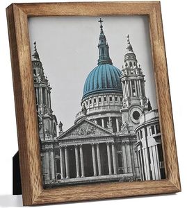 Cadre photo en bois massif fait main au design vintage moderne avec impression sérigraphique, cadre en bois unique et magnifique pour montage mural - Product Image 5
