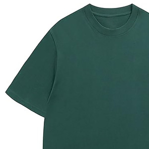 Camiseta Oversize de Verano Verde Bosque en Jersey Liso |   Camiseta Urbana de Algodón Premium |   Camiseta Minimalista Unisex - Product Image 6