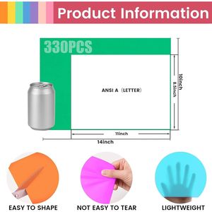 330 Fogli di Carta Velina Multicolore 14x10 Pollici per Confezioni Regalo, Sacchetti per Feste, Compleanni, Progetti Fai-da-Te con 20 Colori - Product Image 3