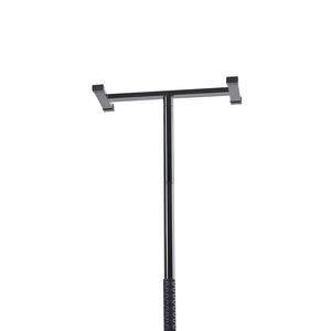 Barre d'appui de sécurité pour salle de bain, capacité 300 lb, poignée courbe antidérapante, fixation par tension, pour transfert du sol au plafond - Product Image 4