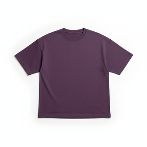 Custom <b>Men</b> Oversized Cotton T <b>Shirt</b> Heavyweight Crew Neck Blank Streetwear Private Label Manufacturer - Product Image 4