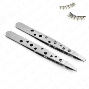 Custom Color Stainless Steel Slant Tip Eyebrow Tweezers OEM Private Label Beauty <b>Makeup</b> Grooming <b>Tool</b> - Product Image 5