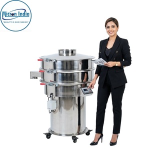 Machine de tamisage vibratoire numérique automatique industrielle en acier inoxydable Micron India avec PLC pour le criblage, la filtration et le classement des poudres et du papier - Product Image 4