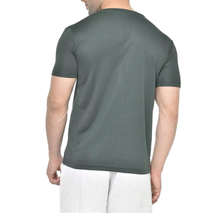 Camisetas de Hombre de Seda y Algodón de Verano 2026 de Alta Calidad al Mejor Precio al por Mayor, Nuevo Diseño Personalizado, Ajuste Holgado y Transpirable - Product Image 3