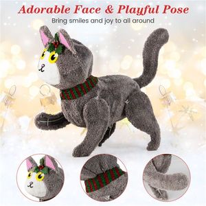 Decorazione Natalizia 3D a Forma di Gatto con Luci LED, Prodotto Illuminante Decorativo - Product Image 4