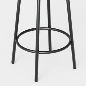 Set di 4 Sgabelli da Bar con Seduta Morbida in PU Grigio e Schienale, 145 cm L x 60 cm P x 90 cm H, Arredamento per Tavoli da Bar - Product Image 3