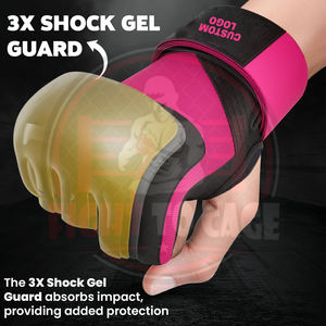 Guantes de Boxeo Transpirables de Malla con Gel, Guantes Interiores que Absorben el Sudor, Ajuste Cómodo y Acolchado para Entrenamientos Prolongados - Product Image 3