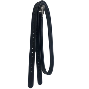 Crampons en cuir véritable de 1 pouce de large avec trous numérotés, boucles en acier inoxydable, équipement d'équitation anglais durable - Product Image 5