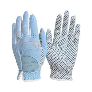 Wholesale Custom Logo OEM Men's Lightweight Quick Drying Breathable Full Finger Extra <b>Thin</b> PU Golf <b>Gloves</b> Hook Loop Closure Made - Product Image 2