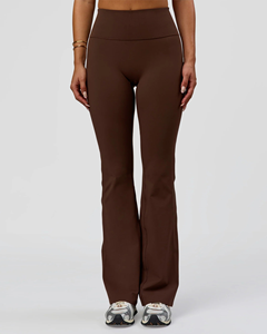 OEM Wholesale Direct Factory Custom Logo Soft High Waisted Yoga <b>Leggings</b> <b>Flare</b> Pants for Athletic Running Women's <b>Leggings</b> - Product Image 3