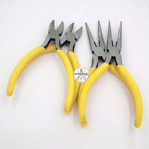 Pince coupante diagonale pour plastiques, coupe-fils coudée à 45° pour artisanat, coupe-fils latéral, cisailles - Product Image 1