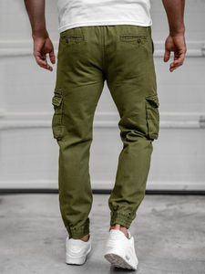 Pantalon cargo en toile lavée légère pour homme, best-seller - Confortable, décontracté, idéal pour le travail et les voyages, design élégant et tendance - Product Image 4