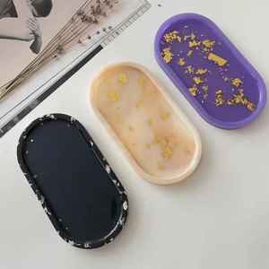 Bandeja de Servir de Resina de Diseño Moderno, Ecológica, Duradera y Segura, Estilo Moderno para Bodas Reales, Fiestas, Desayunos, Comida, Bandeja Decorativa - Product Image 5