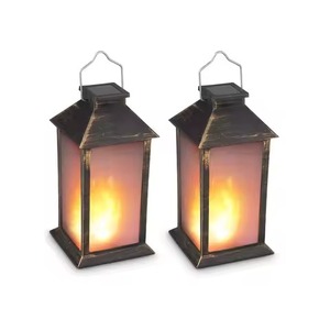 Lanterne vintage en métal et verre, porte-bougie conique, éclairage décoratif pour la maison, l'hôtel, le jardin, la décoration de table de mariage - Product Image 5