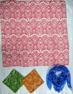 Slik Printed <b>Scarf</b> Manufacturer 100x100cms Pareo - Product Image 4
