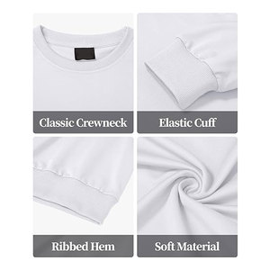 Sudaderas de Cuello Redondo para Hombre, Ligeras, de Manga Larga, Casuales, que Absorben la Humedad, Cómodas, de Mezcla de Algodón, Deportivas - Product Image 4