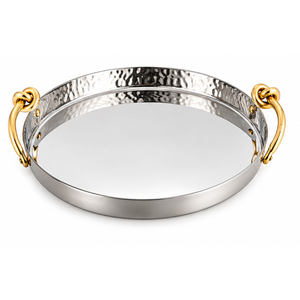 Wholesale Modern <b>Metal</b> <b>Tray</b> Luxury Decorative Serving Platters Stainless Steel Storage <b>Tray</b> With Handle For Restaurant Event - Product Image 6