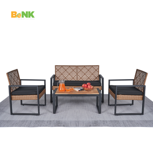 La mejor opción, diseño moderno, juego de muebles de mimbre para exteriores, precio económico para el verano, jardín, sala de estar, parque, patio exterior - Product Image 1