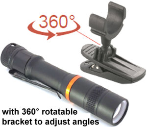 ไฟฉายขนาดเล็ก 100LM พร้อมคลิปโลหะแบบพกพา ไม่มีขายึด - Product Image 4