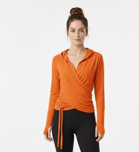 เสื้อสเวตเตอร์โยคะคลาสสิกสำหรับผู้หญิง คอกว้าง แขนยาว สายรัดปรับได้ กระชับรูปร่าง สีพื้น ระบายอากาศได้ดี คุณภาพสูง - Product Image 1