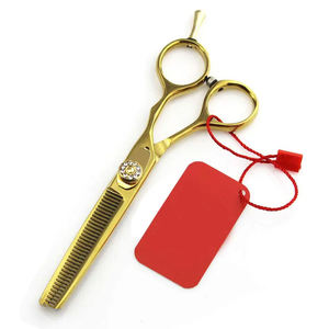 Ciseaux de coiffure ergonomiques professionnels pour droitiers, en acier inoxydable 440C, ciseaux de barbier pour la coupe et le coiffage des cheveux - Product Image 6