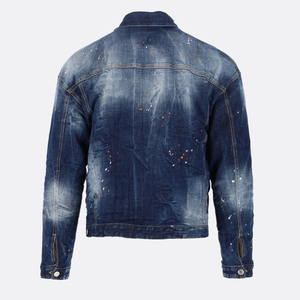Chaqueta Vaquera Desgastada para Hombre, Nueva Colección 2026, Color Sólido, Manga Larga, Cierre de Botones, Corte Regular - Product Image 5