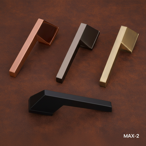 Manija de Puerta de Pasaje de Diseño Sencillo, Privacidad, Negra/Gris, para Baño, Juego de Cerradura de Alta Calidad para Muebles - Product Image 4