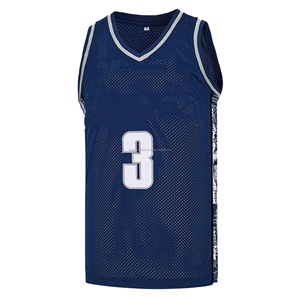 Maillot de basketball Speemo Sports personnalisé avec patchwork, numéros brodés, en maille respirante, polyester, uniforme sportif d'été, séchage rapide, taille plus - Product Image 1