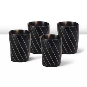 Vaso de chupito de cuerno de búfalo para exportación, recipiente para beber hecho a mano de cuerno natural, accesorio rústico para servir bebidas en bares, utensilio tradicional para servir bebidas. - Product Image 3