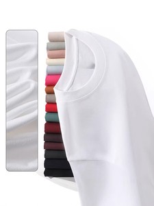เสื้อยืดโอเวอร์ไซส์ผ้าฝ้าย 100% หนัก 280 กรัม ปักโลโก้ตามสั่ง ราคาโรงงานจากบังกลาเทศ เสื้อยืดทรงหลวมไหล่ตก ยูนิเซ็กส์ - Product Image 4