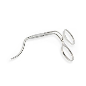 <b>Micro</b> Coarctation Clamp Right Angled & Curved DeBakey Atraumatic jaws, Angled Shanks 10cm Surgical Instruments - Product Image 1
