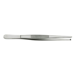 Pince à tissus manuelle de qualité supérieure pour dissection, 4,5 po (11,43 cm), à bout arrondi, 1x2 dents, droite, anatomique - Product Image 2