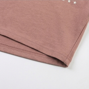Women's High Quality Crop <b>Top</b> T-Shirt <b>Shorts</b> <b>Set</b> Best Selling Custom Two-Piece T Shirt <b>and</b> <b>Shorts</b> <b>Set</b> - Product Image 6