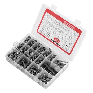 420 viti autofilettanti in acciaio inossidabile # 8 & # Kit Assortito di 10 Bulloni a Testa Truss Phillips per Mobili in Metallo e Legno - Product Image 5