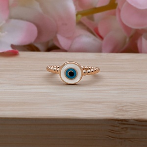 Gorgeous Drop Oil <b>Evil</b> <b>Eye</b> <b>Ring</b> Unique Statement Gold Plated Turkish <b>Eye</b> Jewelry 925 Sterling Silver <b>Rings</b> for Party Gift - Product Image 5