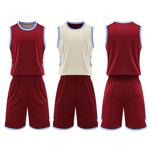 เสื้อบาสเก็ตบอลแบบกลับด้านได้สองด้าน ผ้าโพลีเอสเตอร์ 100% ระบายอากาศ แห้งเร็ว ขายส่งยอดนิยม ปรับแต่งได้ตามต้องการ - Product Image 4