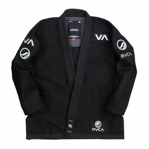 Kimono de BJJ brésilien noir 100% coton respirant écologique coupe ample logo personnalisé Shoyorol Batch 60 440gsm unisexe - Product Image 1