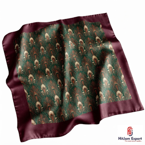 Premium Custom Silk Feel Square Scarf Lightweight Fashion OEM ODM Manufacturer Efate Custom Fabric Products Wholesale - Product Image 4