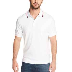 Última Novedad en Venta, Servicio OEM Personalizado, Camisetas de Golf para Hombre de Alta Calidad, 100% Algodón, Rayadas, Anti-Pilling, 220g, con Logotipo Frontal, Nuevo Diseño - Product Image 6