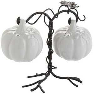 Juego de saleros y pimenteros con acabado metálico y cuerpo de vidrio transparente, herramientas duraderas para especias y hierbas - Product Image 6