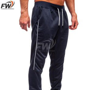 Pantalones Deportivos de Algodón para Hombre, Talla Grande, con Logotipo Personalizado, para Gimnasio, Estilo Casual, Largos, Venta al Por Mayor OEM - Product Image 3